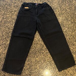 Empyre 👦 KIDS Dark Black Jeans  Kids size NOT ADULT -In seam 23 -elastic waist